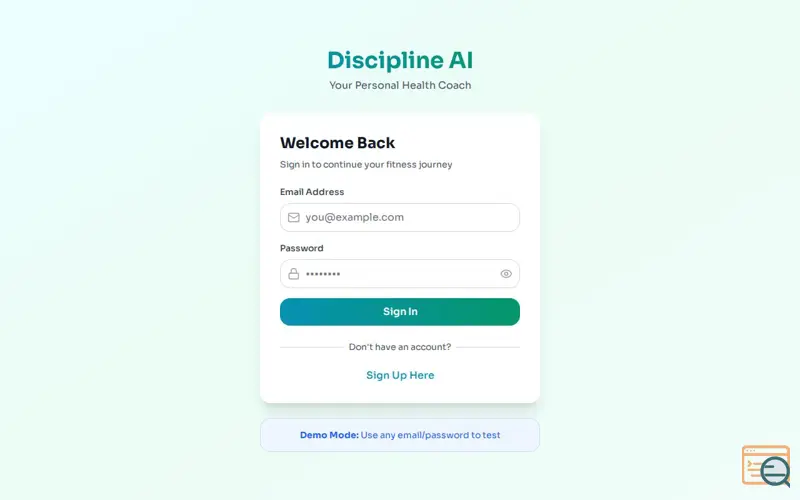 Screenshot of Discipline AI