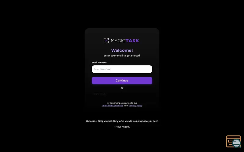 Screenshot of MagicTask