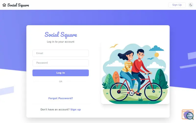 Screenshot of Social Square