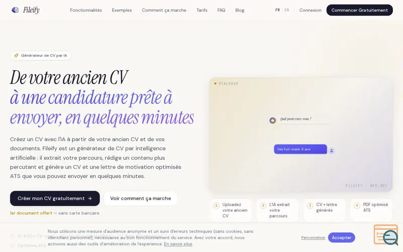 Screenshot of Fileify