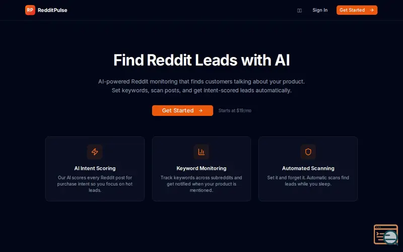 Screenshot of RedditPulse