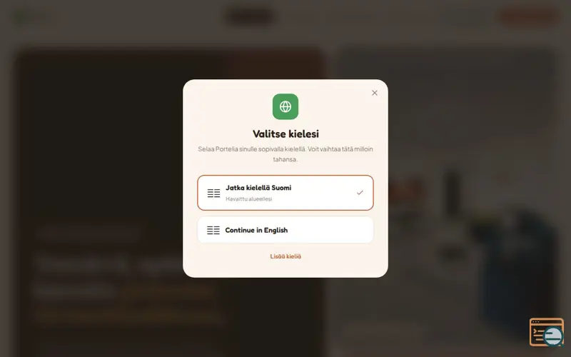 Screenshot of Portel