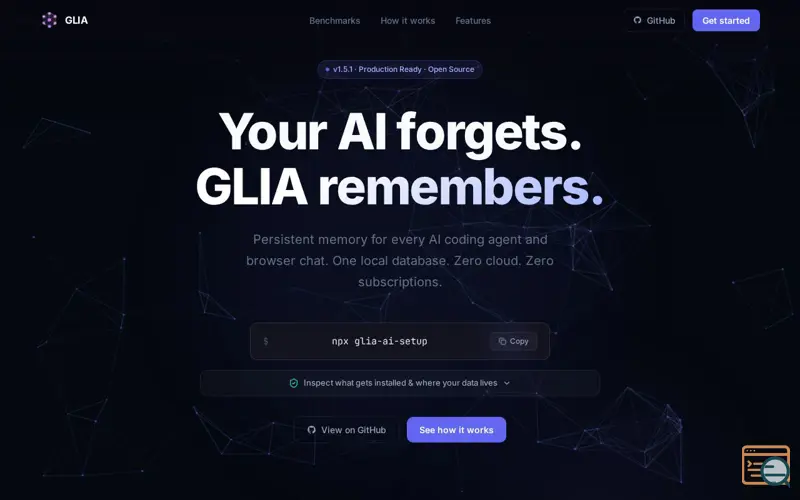 Screenshot of Glia