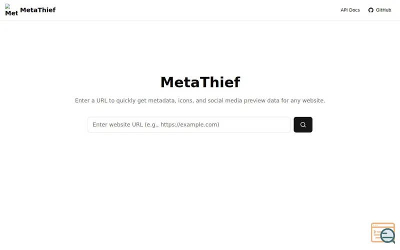 Screenshot of MetaThief
