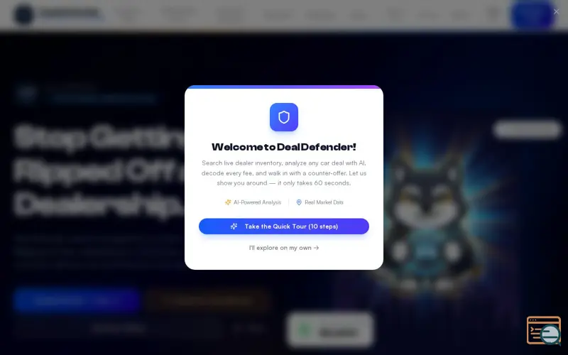 Screenshot of Deal Defender