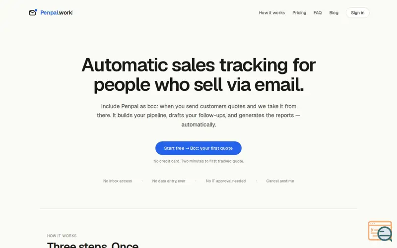 Screenshot of Penpal.work