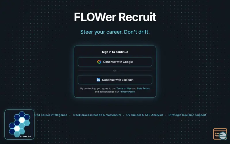 Screenshot of FLOWer Recruit