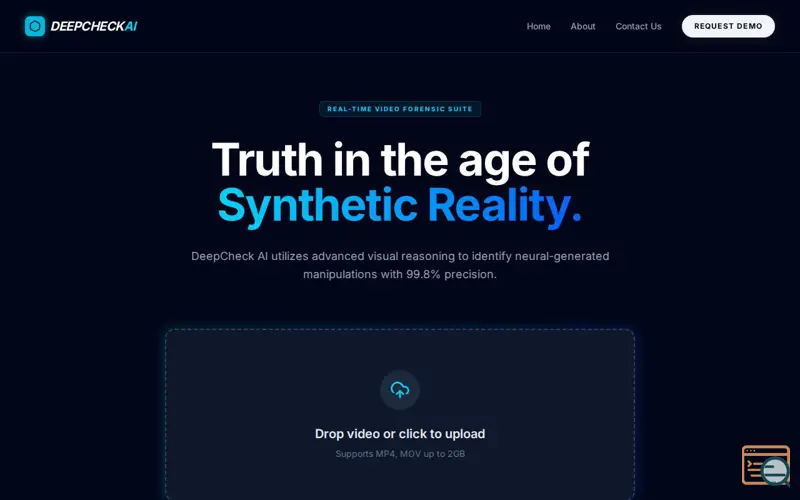 Screenshot of DeepCheckAi