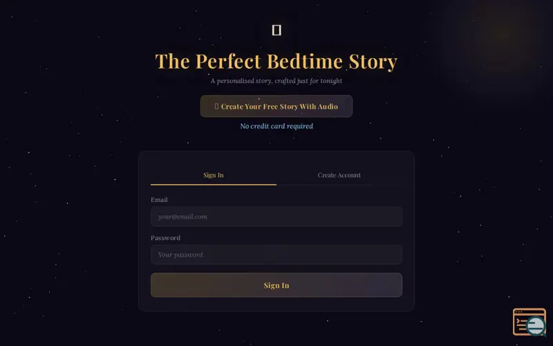 Screenshot of The Perfect Bedtime Story