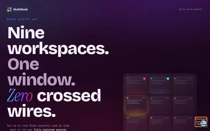 Screenshot of MultiSlack