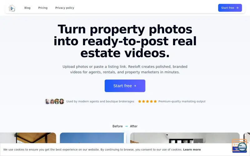 Screenshot of Reeloft