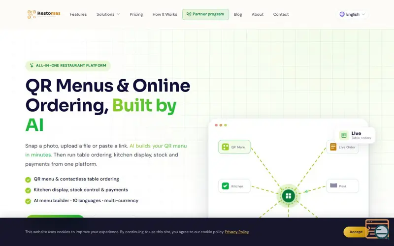 Screenshot of Restomas