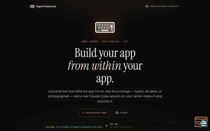 Screenshot of Agent Keyboard