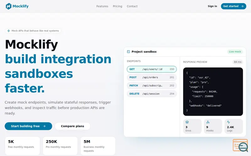Screenshot of Mocklify