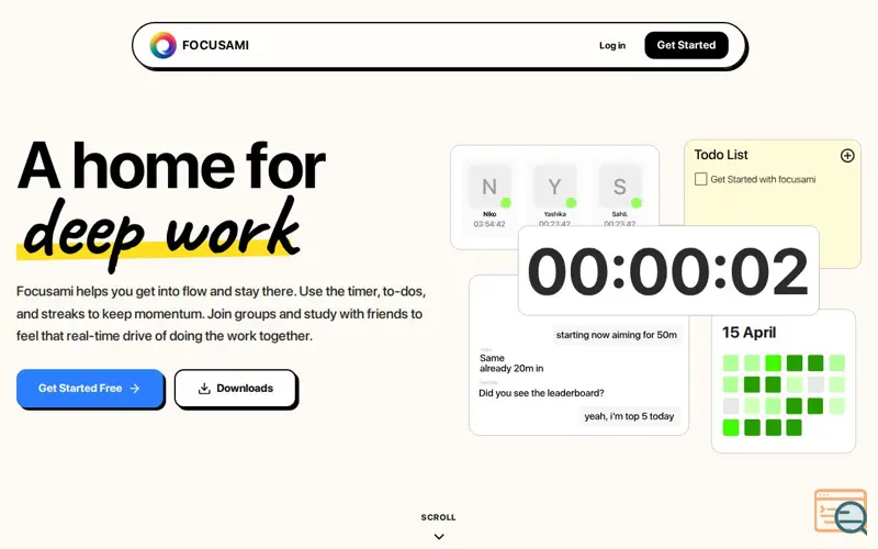 Screenshot of Focusami