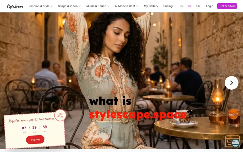 Screenshot of StyleScape
