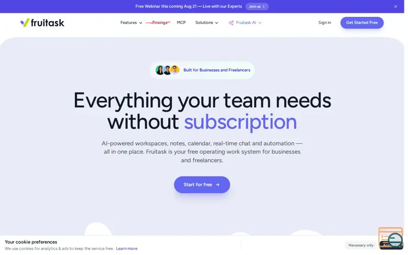 Screenshot of Fruitask
