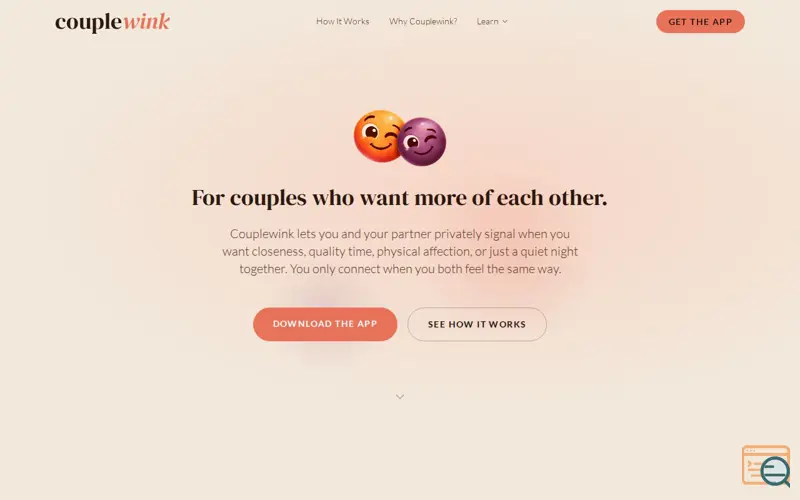 Screenshot of Couplewink