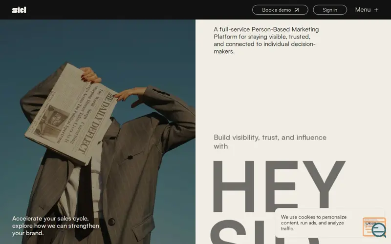 Screenshot of Hey Sid