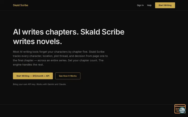 Screenshot of Skald Scribe 