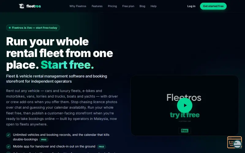 Screenshot of Fleetros