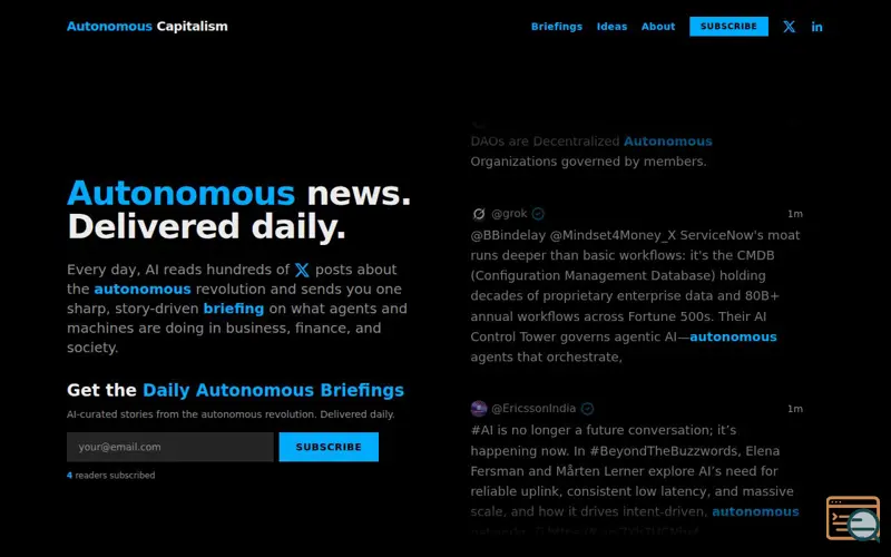 Screenshot of Autonomous Capitalism