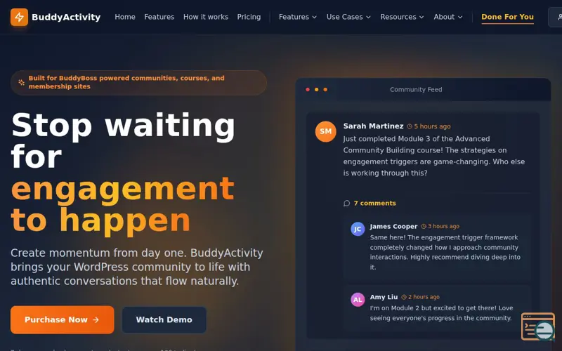 Screenshot of BuddyActivity