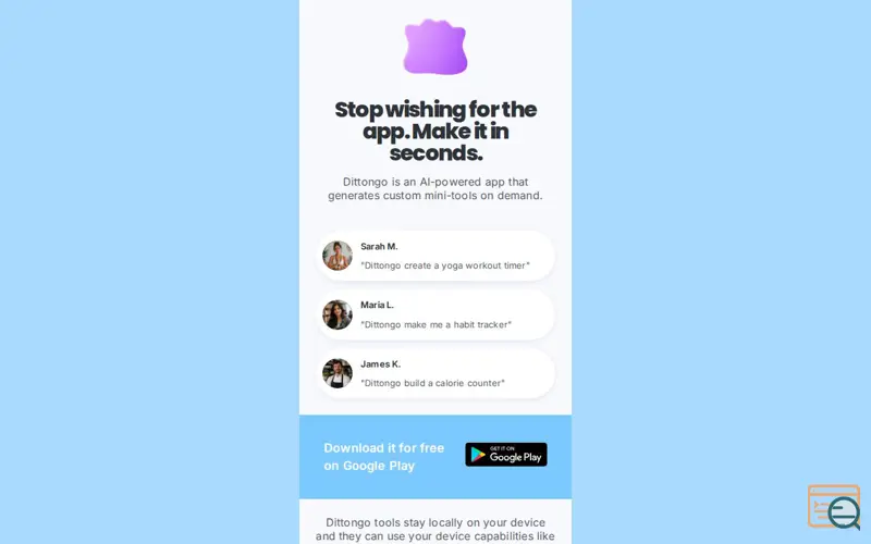 Screenshot of Dittongo