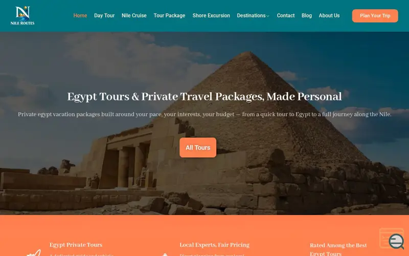 Screenshot of Nile Routes