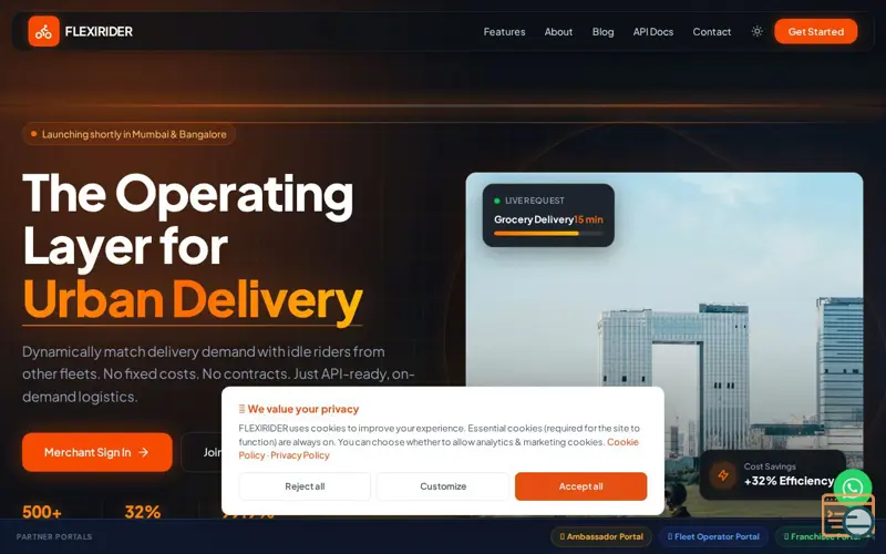 Screenshot of FLEXIRIDER