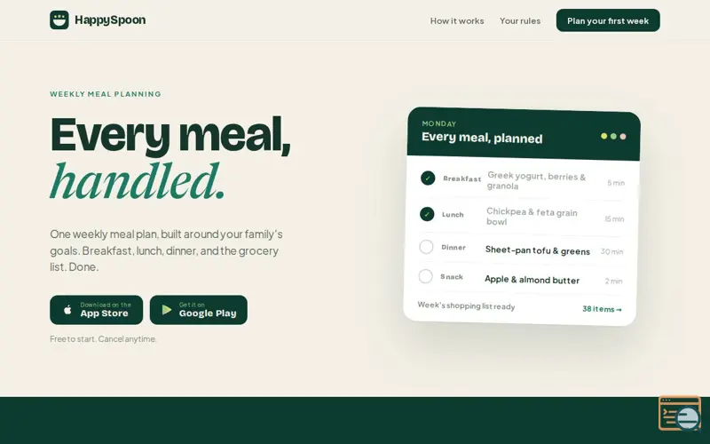 Screenshot of HappySpoon