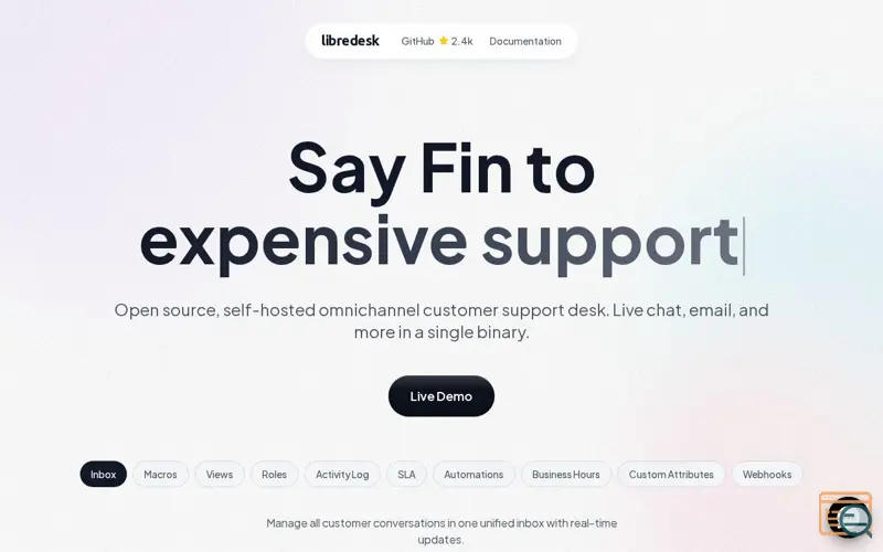 Screenshot of Libredesk