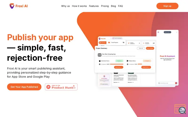 Screenshot of Froxi AI