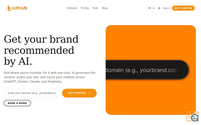 Screenshot of LupaxAI