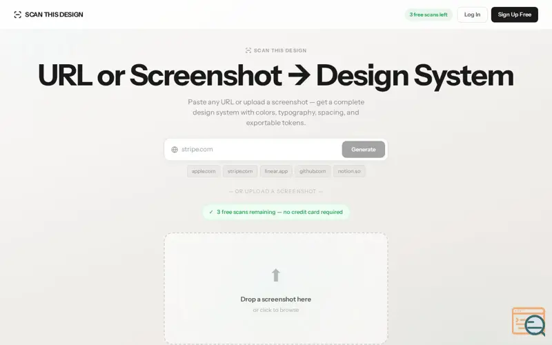 Screenshot of ScanthisDesign.com