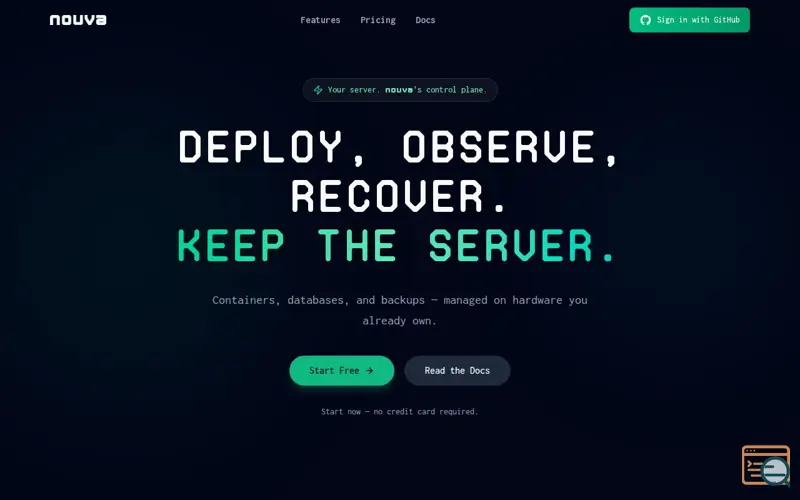 Screenshot of Nouva