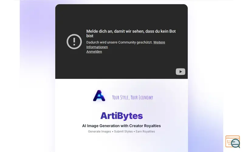 Screenshot of ArtiBytes