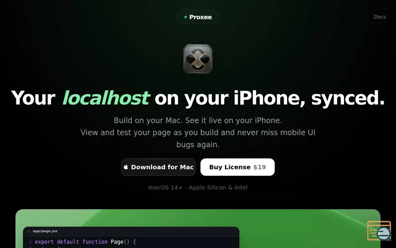 Screenshot of Proxee