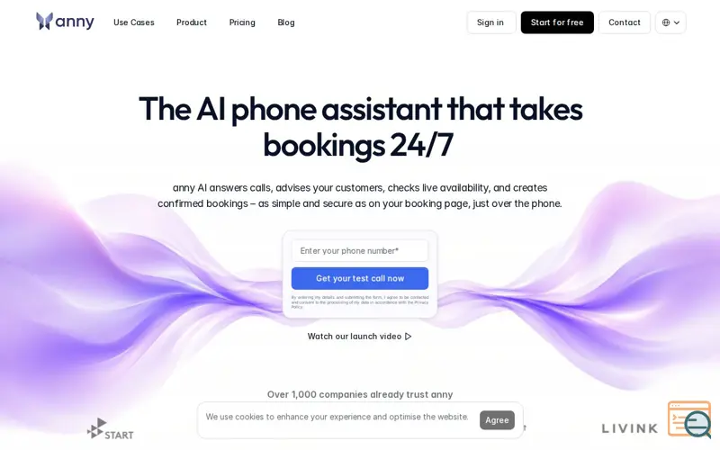 Screenshot of anny AI