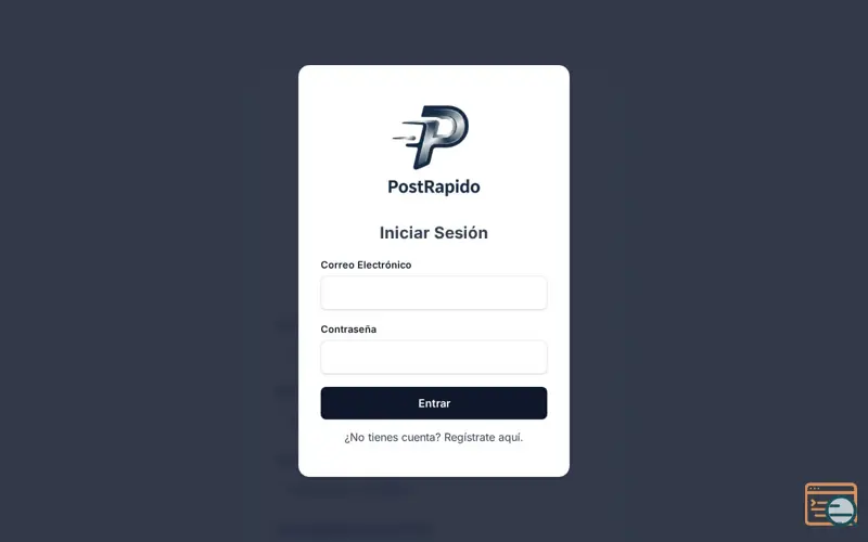 Screenshot of PostRapido