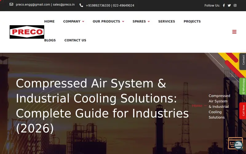 Screenshot of Best Compressed Air System in Mumbai