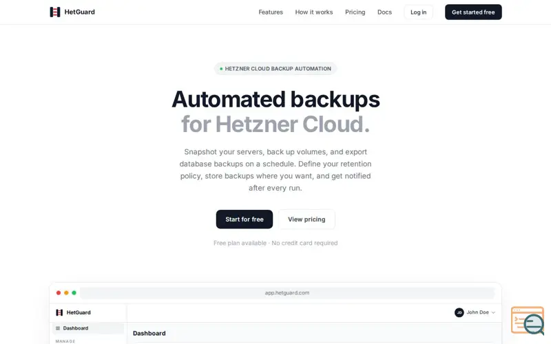 Screenshot of HetGuard