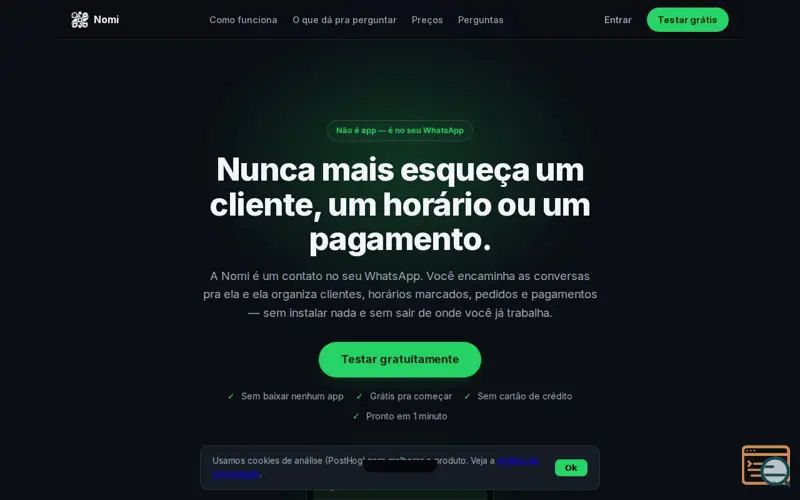 Screenshot of Nomi