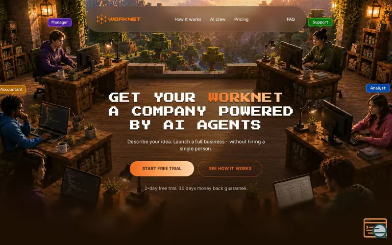 Screenshot of Worknet