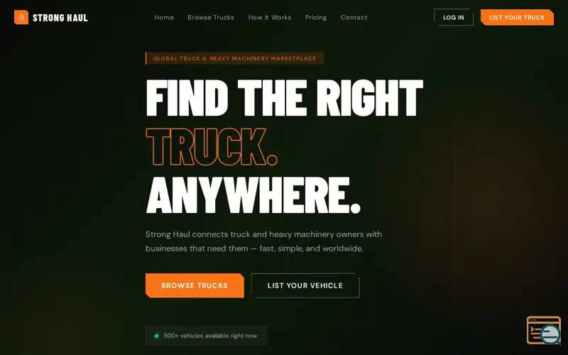 Screenshot of StrongHaul 
