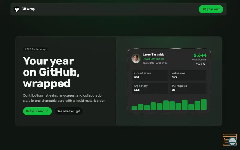 Screenshot of GitWrap