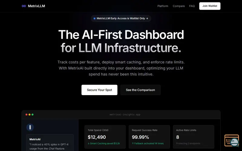 Screenshot of MetrixLLM