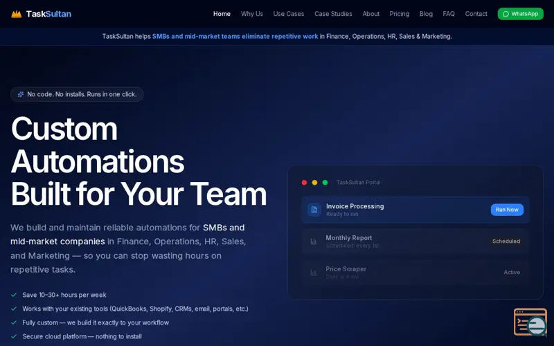Screenshot of TaskSultan