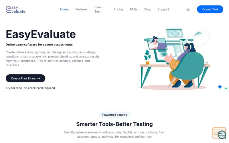 Screenshot of EasyEvaluate