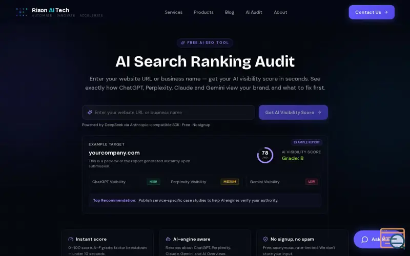 Screenshot of ai-search-audit